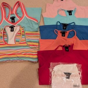 8 ladies Victoria secret racerback tank tops